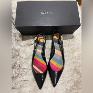Paul smith- black stripe heel- like new -used them only once